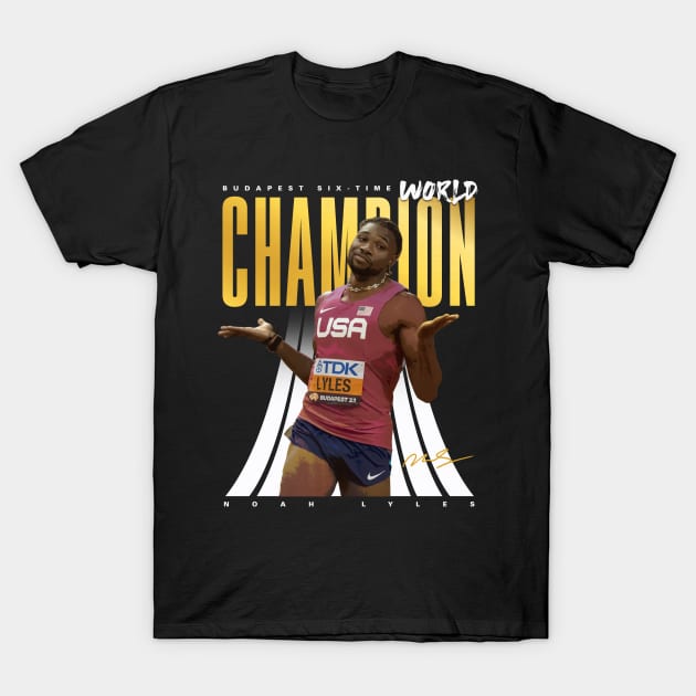 Noah Lyles T-Shirt by Juantamad